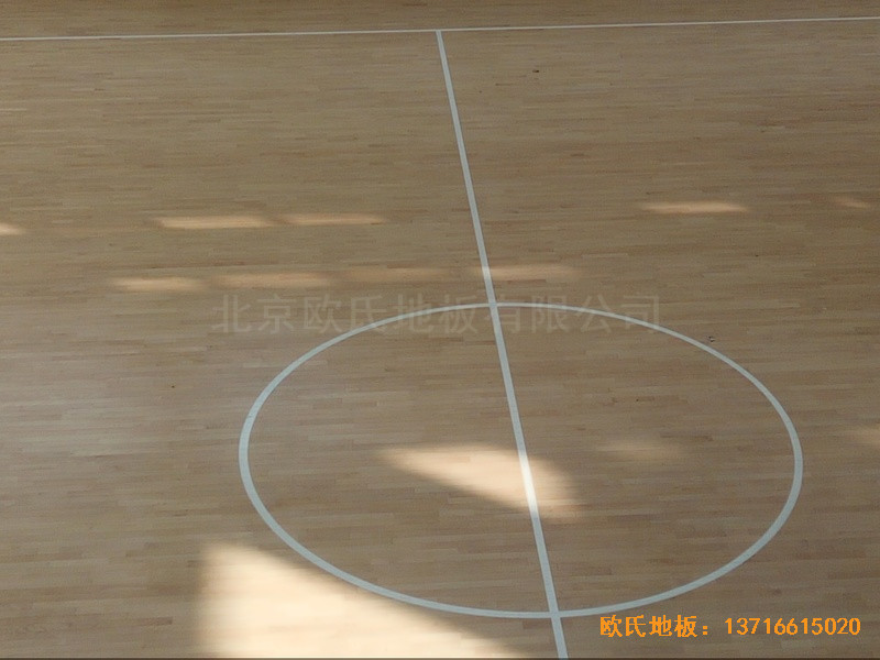 洛陽伊水小學籃球館運動木地板安裝案例2