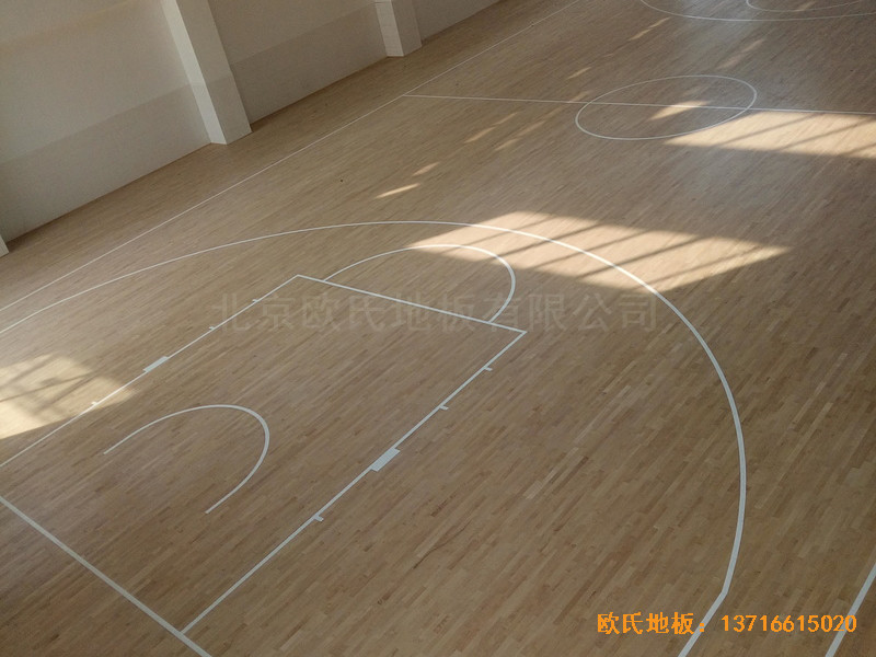 洛陽伊水小學籃球館運動木地板安裝案例5